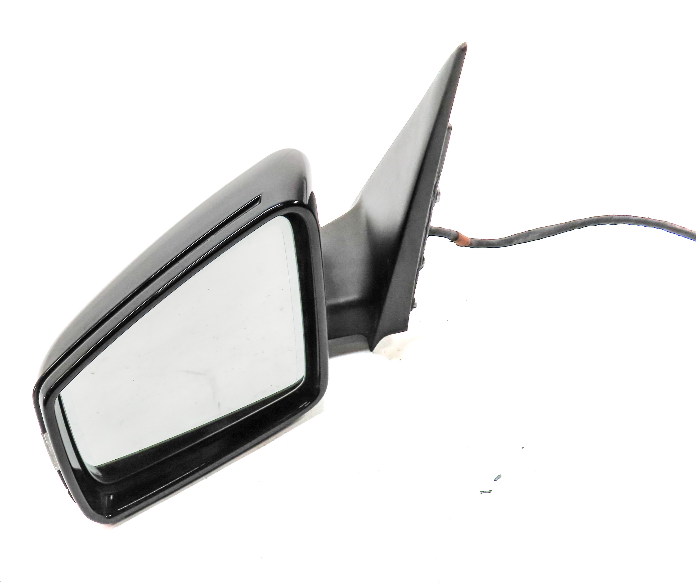 10-12 MERCEDES GLK350 (X204) LEFT MANUAL FOLD HEATED MEMORY DOOR MIRROR (Black) — exact item pictured